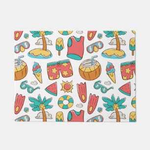Paillasson motif drôle vacances d'été plage