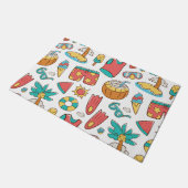 Paillasson motif drôle vacances d'été plage (Incliné)