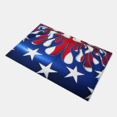 Paillasson Motif du drapeau américain (Incliné)