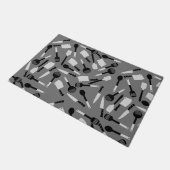 Paillasson Motif d'ustensiles de cuisine (Incliné)