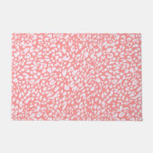 Paillasson Motif Empreinte de léopard corail (Devant)