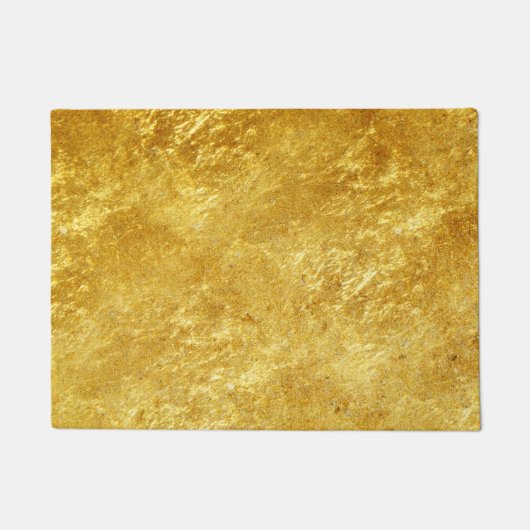 Paillasson Motif en marbre doré et jaune (Devant)