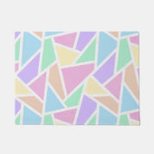 Paillasson Motif en mosaïque arc-en-ciel Pastel (Devant)