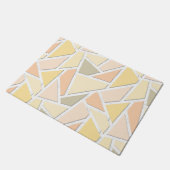 Paillasson Motif en mosaïque jaune citron (Incliné)