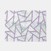 Paillasson Motif en mosaïque vert clair et lavande (Devant)