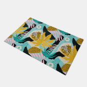 Paillasson Motif Feuille de la forêt tropicale tropicale (Incliné)