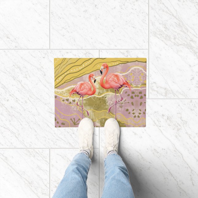 Paillasson motif flamingo Doormat (Intérieur)