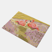 Paillasson motif flamingo Doormat (Incliné)