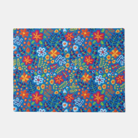 Paillasson Motif floral de broderie (Devant)