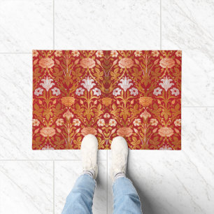 Paillasson Motif floral de rose et de lys vintage de William