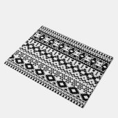 Paillasson Motif géométrique Aztec noir et blanc (Incliné)