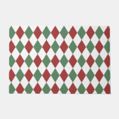 Paillasson Motif géométrique décoratif Bugundy vert olive (Devant)