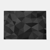 Paillasson Motif géométrique gris foncé et noir (Devant)