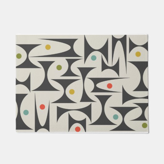 Paillasson Motif géométrique MCM Lampe de bain Mat (Devant)