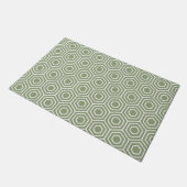Paillasson Motif géométrique Sage Green Hexagon Honeycomb (Incliné)