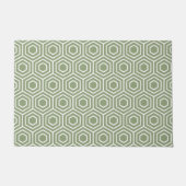 Paillasson Motif géométrique Sage Green Hexagon Honeycomb (Devant)