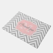 Paillasson Motif Grey Chevron (Incliné)