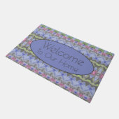 Paillasson Motif Gris Et Violet (Incliné)