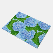 Paillasson Motif hydrangée bleu (Incliné)
