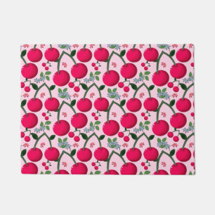 Paillasson Motif joli cerise, Fruit Kawaii brillant