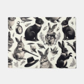 Paillasson Motif lapin Vintage (Devant)