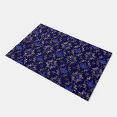 Paillasson motif lapis lazuli et or (Incliné)