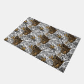 Paillasson Motif Leopard & Peonies (Incliné)