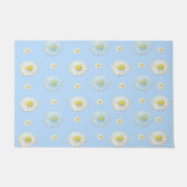 Paillasson Motif marguerrier sur arrière - plan bleu clair (Devant)