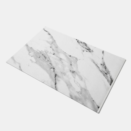 Paillasson Motif moderne en marbre blanc gris noir (Incliné)