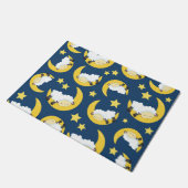 Paillasson Motif mouton, Mouton couché, Lune, Étoiles (Incliné)