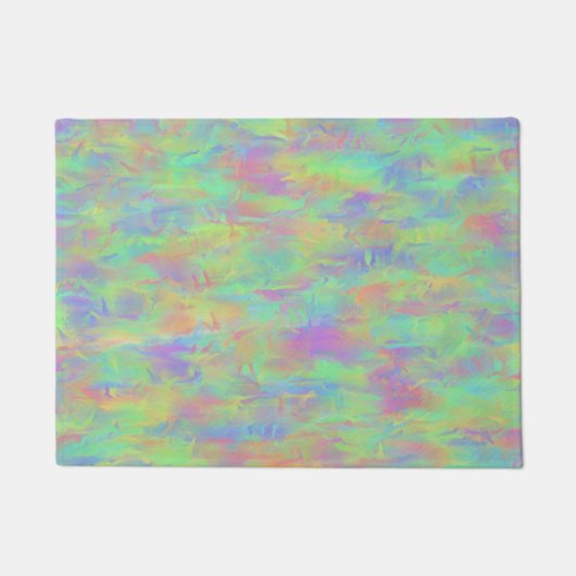 Paillasson Motif multicolore abstrait (Devant)