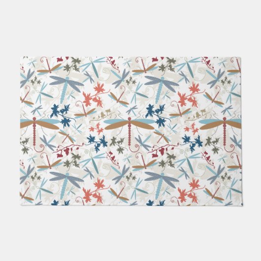 Paillasson Motif multicolore de libellules (Devant)