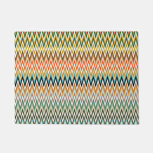Paillasson Motif multicolore Zigzag