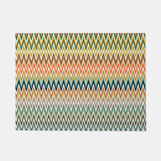 Paillasson Motif multicolore Zigzag (Devant)