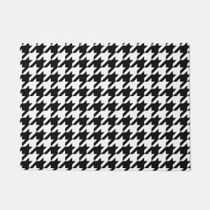 Paillasson Motif noir blanc de Houndstooth