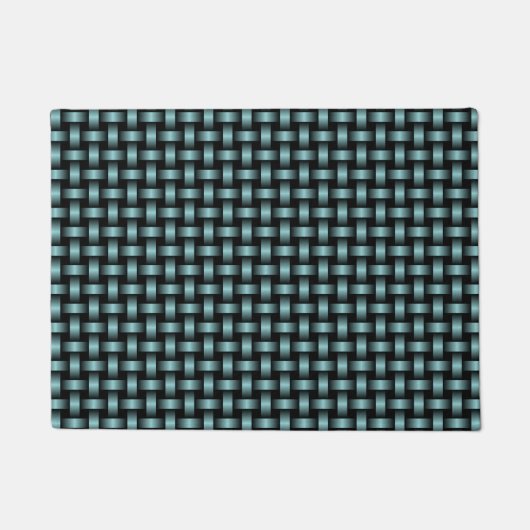 Paillasson Motif noir bleu (Devant)