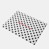 Paillasson Motif noir reflété sur blanc (Incliné)