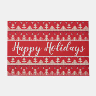 Paillasson Motif nordique de Noël bonnes fêtes