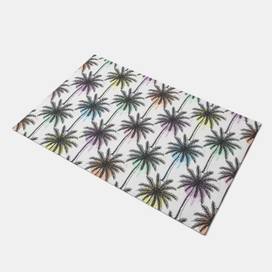 Paillasson Motif Paint Drop Palm Tree (Incliné)