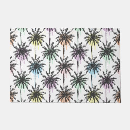 Paillasson Motif Paint Drop Palm Tree (Devant)