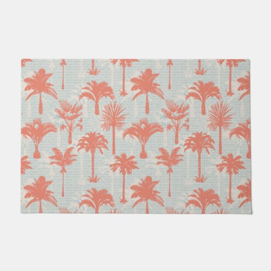 Paillasson Motif Pastel Palm Tree (Devant)