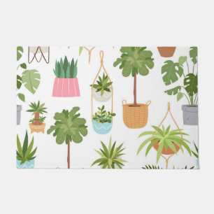 Paillasson motif plante