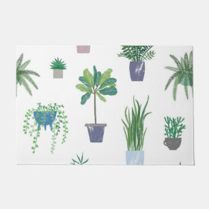 Paillasson motif plante