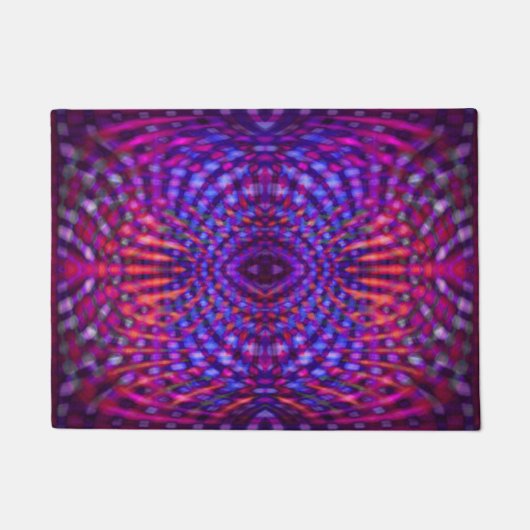 Paillasson Motif psychédélique coloré (Devant)