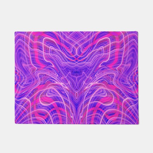 Paillasson Motif psychédélique violet (Devant)