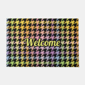 Paillasson Motif Rainbow Houndstooth (Devant)