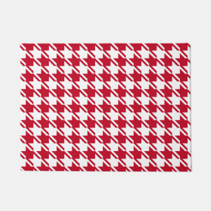 Paillasson Motif répétitif Red Houndstooth