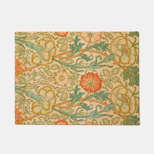 Paillasson Motif rose et Rose (par William Morris) (Devant)