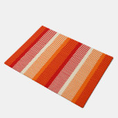 Paillasson Motif rouge orange jaune rayé (Incliné)