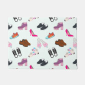 Paillasson Motif sans couture avec différentes chaussures (Devant)